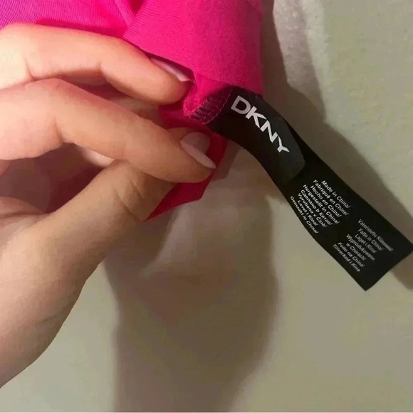 NWOT DKNY  Barbie Pink Cotton Bralette S - Picture 6 of 6
